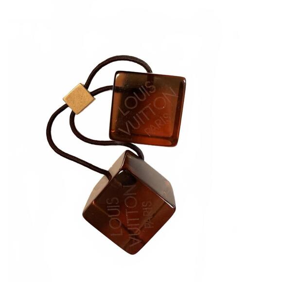 Louis Vuitton Women's Hair Accessories - Square Brown Hair Bobble - Picture 1 of 3